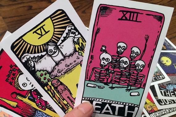 Tarot Deck- Unique 78 Cards, Hand-Drawn, Major and Minor Arcana