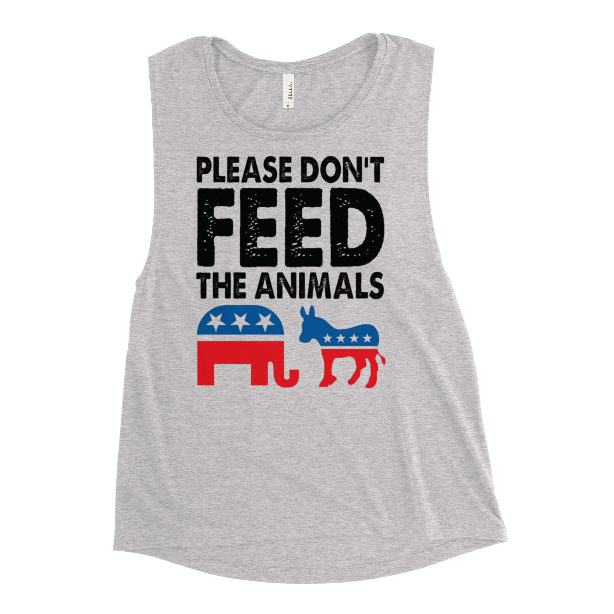 Please Don't feed the animals Ladies’ Muscle Tank - Image 5