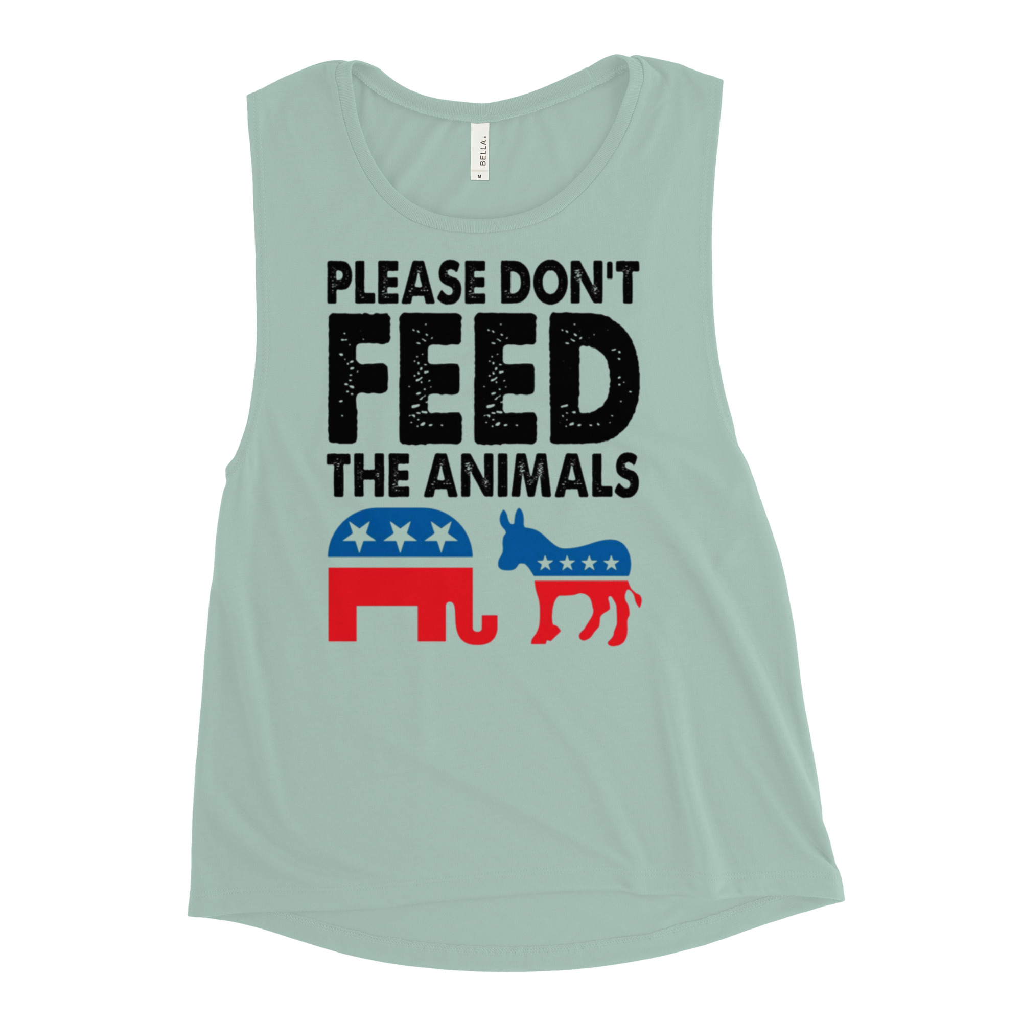 Please Don't feed the animals Ladies’ Muscle Tank - Image 6