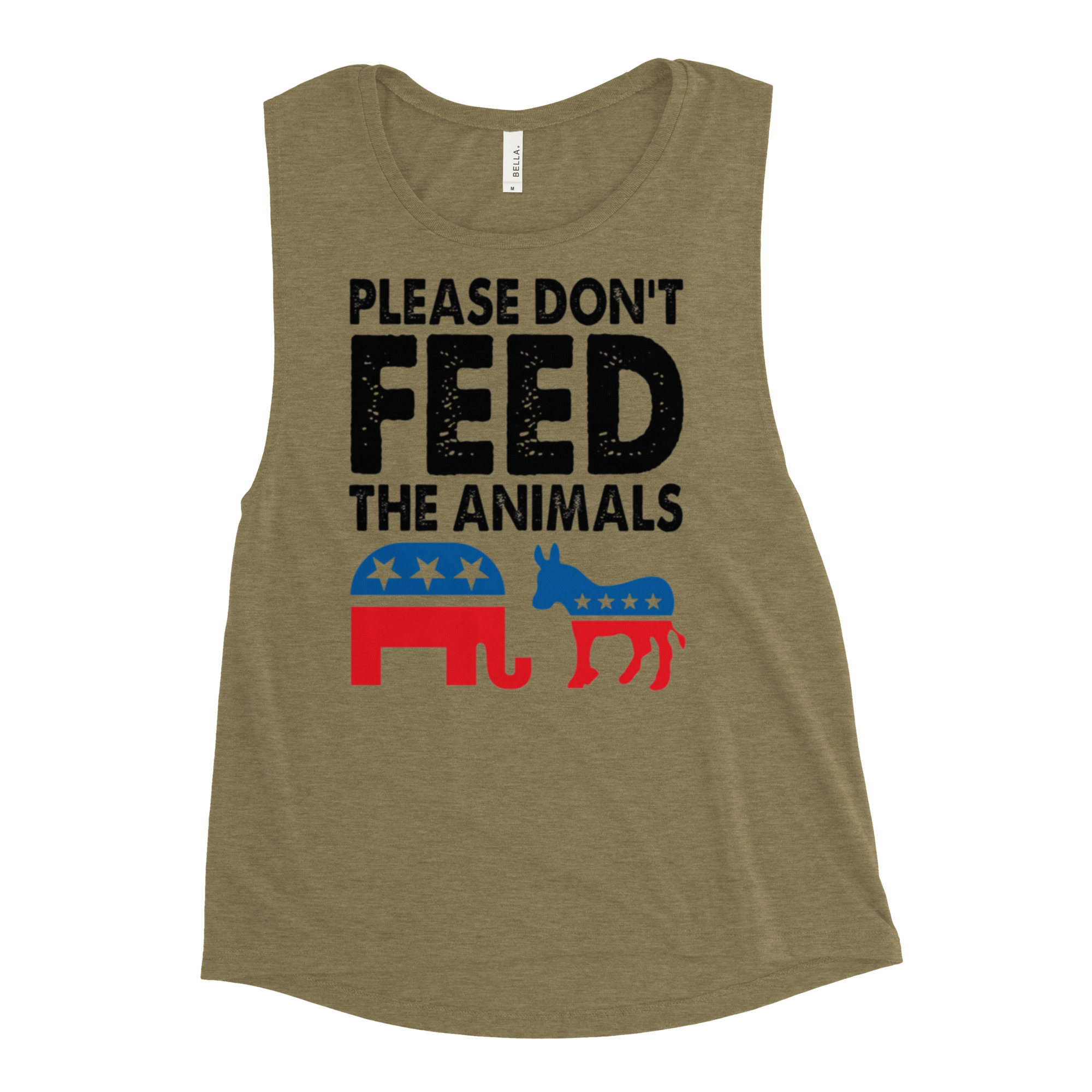 Please Don't feed the animals Ladies’ Muscle Tank - Image 4
