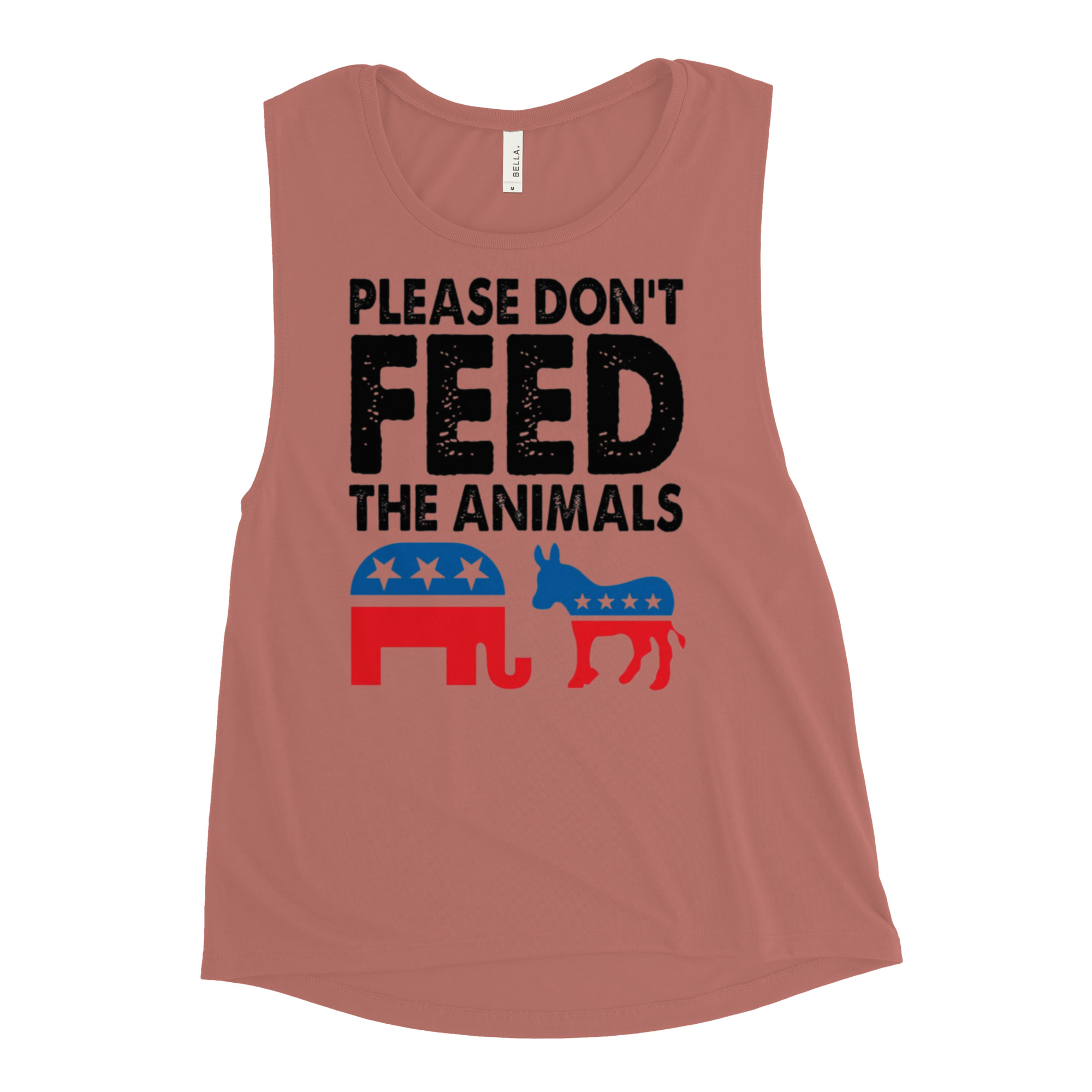 Please Don't feed the animals Ladies’ Muscle Tank - Image 3
