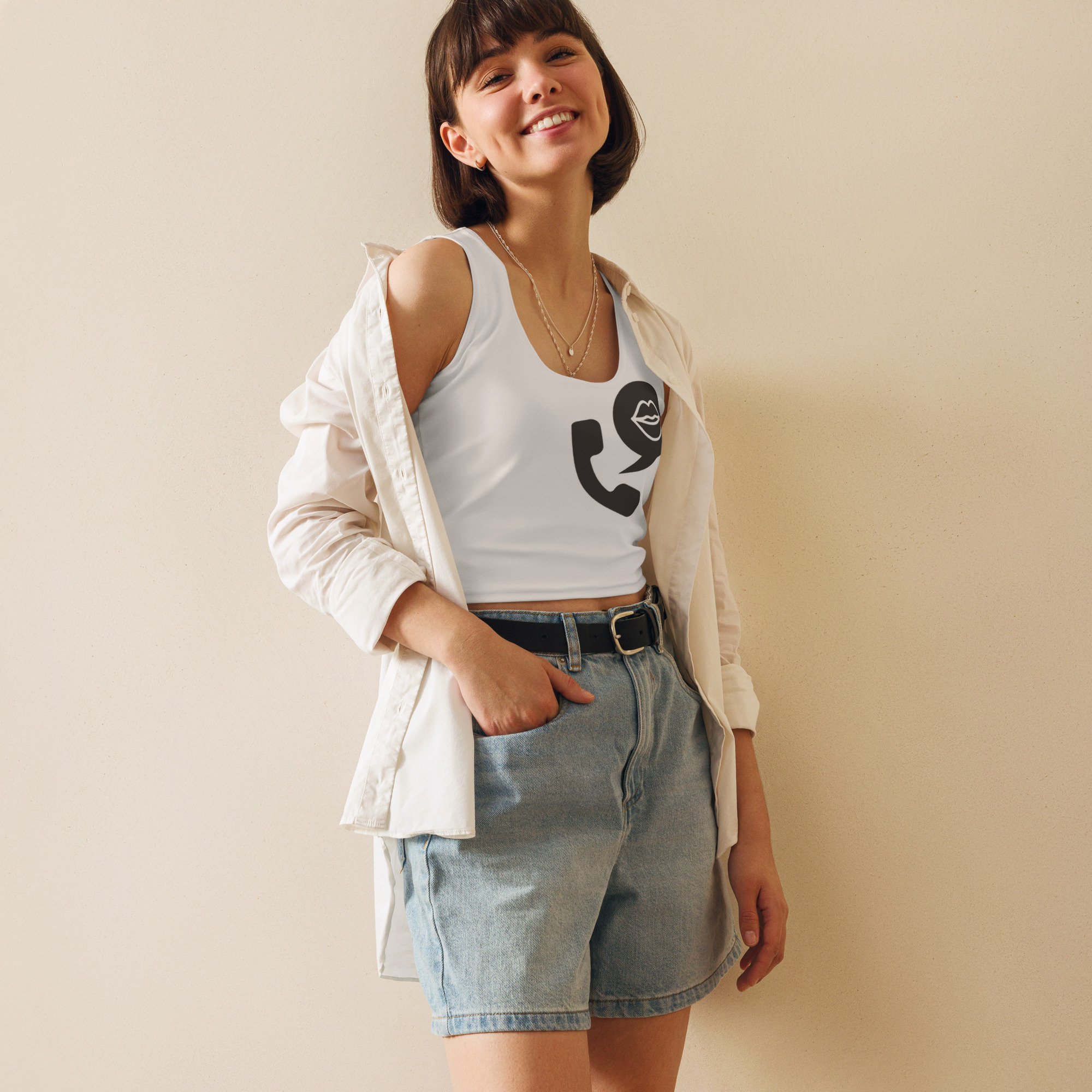 TALK Crop Top